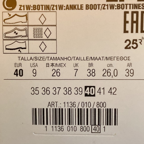 NWT. Zara Black Faux Leather Mid-Heel Ankle Boots with Zipper. Size 6,5, 7,5. 9 - Picture 11 of 11